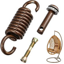 DOITOOL Hammock Spring Kit Heavy Duty Hammock Chair Hanging Kit 360 Rotation Spring Hook Swing Hangers with Bolt for Hanging Egg