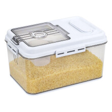 Taylor & Brown 5kg Airtight Rice Storage Container Dispenser With Measuring Cup Ideal for Kitchen Bulk Storage of Rice, Grains, Fl