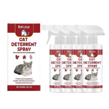 (4PCS) 1-5x Stop cat peeing on carpet sofa spray Safe & Natural Plant-Based Formulas garden boundaries