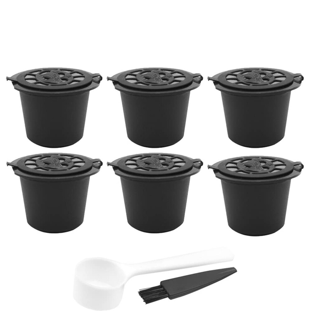 Cenpek Refillable Capsules Pod For Compatible With Nes-Presso Ï¼6 Pack Reusable Coffee Capsules Pods For Nes-Presso With Coffee Spo 13248291