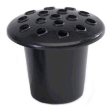 FSUK Pack of 5 - Grave Vase Cemetery Pot Inserts Black.