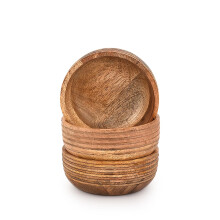 Mahasu Bowl Set Mango Wood for Kitchen Bowls for Entertaining Center Table Décor Perfect for Nuts, Candy, Appetizer, Snacks, Olive
