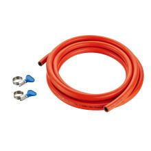 3m LPG Gas Hose with Clamps, 8mm Diameter, 10 Bar Pressure