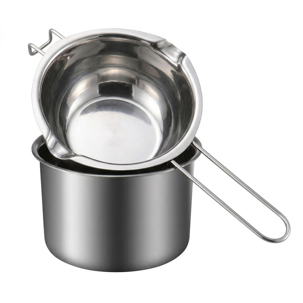 Chocolate Candle Wax Melting Pot: Stainless Steel Double Boilers Wax Melting Pots Small Boiler Cup Kit For Candle Soap Butter Maki 19254470