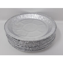Aluminium Foil 9" Round Pie Flan Tart Plates Trays BBQ 229x22mm (10)