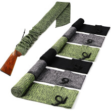 6 Stück 54 x 6 Zoll große, gestrickte Gewehrhüllen für Gewehre und Schrotflinten, dicke, silikonbehandelte und rostfreie Gewehrhülle