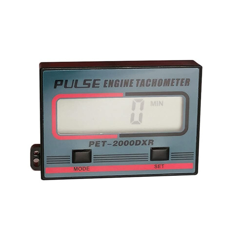 Gexmil Handheld Digital Induction Chainsaw Tachometer, 2 Stroke 4 Stroke Small Engine Tachometer, LCD Display Tach Gauge for Chain