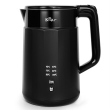 Bear Electric Kettle 1800W-2200W 1.7L 45C~100C 6 Temperatures Control Kettle with Auto-shut off and Keep Warm Function,304 Stain