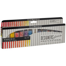 Daler Rowney Designers Gouache Introduction Paint Set, 12 Assorted Colours x 15ml Tubes, Ideal for Professional Watercolour & Goua