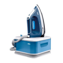 Braun CareStyle Compact Pro IS2565BL, Steam Iron with FreeGlide 3D Technology, iCareMode, Eco and Turbo Modes, Vertical Steaming,