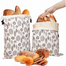 1pcs Reusable Beeswax Bread Bags for Freezer & Refrigerator, 17"13" Natural Beeswax-Lined Cotton Storage Bags Airtight Freshness Keeper