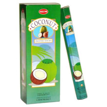 New: Hem Coconut Hexa Incense Stick, 6packs X 20 Sticks= 120 Sticks