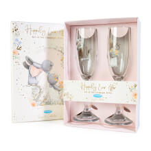 Me to You Tatty Teddy Wedding Champagne Glasses in a Gift Box - Signature Collection