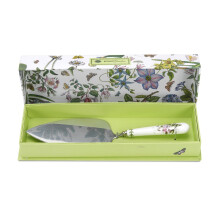 Portmeirion x Botanic Garden Cake Slicer - Elegant Stainless Steel Blade with Porcelain Handle, Perfectly Giftable for Special Occ