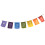 Rainbow Multi Colour Chakra Symbol & Mantra Affirmation Prayer Flags / Bunting 1