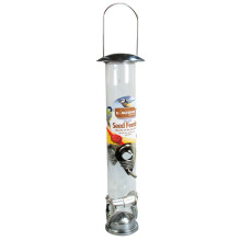 1 x Kingfisher / Natures Market BF021 Large Deluxe Seed Feeder, transparent