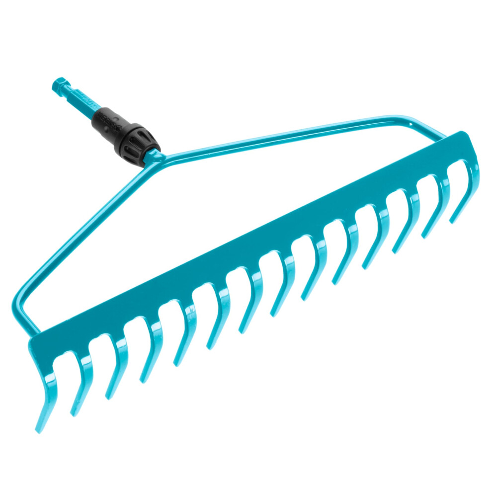 Gardena Combisystem Bow Rake: Robust Rake With 14 Tines, Garden Accessory For Raking, Working Width 36 Cm, Double-Bow Construction