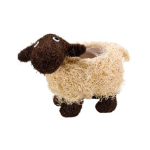 Smart Garden Shelley Sheep Rustic Rattan Natural Garden Planter