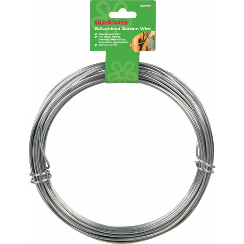 3mm x 20m Garden Wire Galvanised