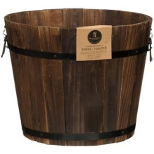 OnlineDiscountStore Burntwood Barrel Planter 38cmx30cm