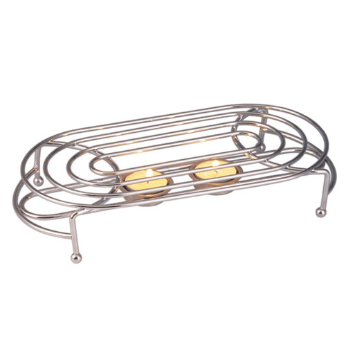 Chrome Food Warmer, Silver