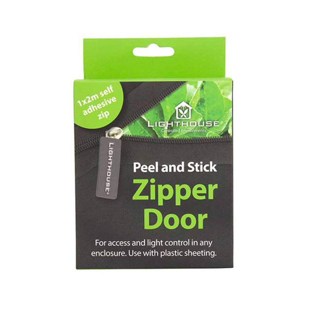 Lighthouse Door Zip 2M Self-Adhesive Peel N Stick Mylar Grow Tent Hydroponics