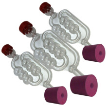 3x Bungs & Bubbler Airlocks - Demijohn Rubber Cork & Air Lock - Beer Wine Cider