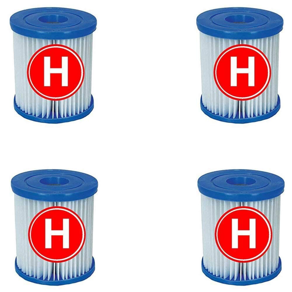 Intex 4 Filter Cartridges For Swimming Pool Filter - Type H