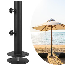 VANROUG Universal Granite Umbrella Stand Tube, Stone Umbrella Tube Base for Outside, Heavy Duty Parasol base, Umbrella Pole Mount