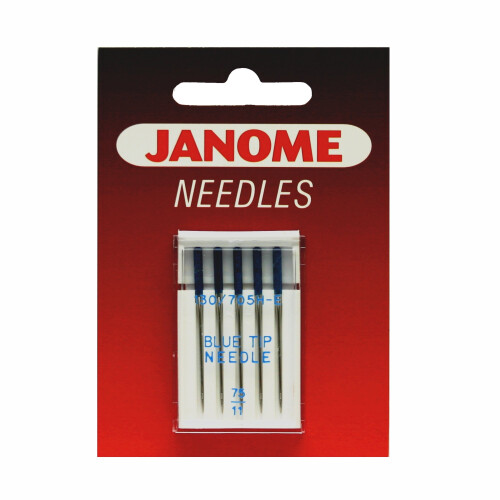 Janome Janome Sewing Machine Blue Tip Needles - Size 75/11 Part Number: 9903111000