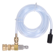 Chemical Injector, Adjustable Downstream Injector Kit Pressure Washer Injectors Brass Stainless 3/8 Inch Quick Connect 5000 PSI wi