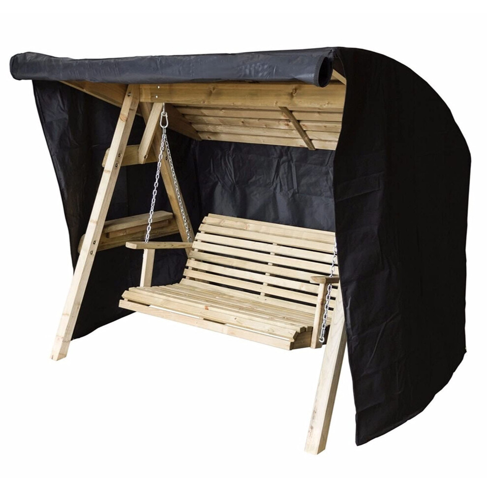 Taylor & Brown Brown Taylor & Heavy Duty 3 Seater Garden Swing Cover, Waterproof, Windproof, Anti-Uv, Rip Proof 600D Oxford Fabric Large Outdoor