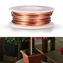 lasuroa 32 Feet Electroculture Gardening Antenna, Pure Electroculture Gardening Copper Wire 16 Gauge 99.9% Soft Copper Wire for Gr