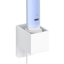 Linkidea Wall Mount Electric Toothbrush Charger Holder with Cable Organizer, Self-Adhesive Powered Brush Stand Compatible with Ora