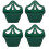 4 x 31cm Venetian Wall Planter 1