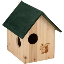 Lifetime Garden Squirrel Feeder - Garden Accessories - Nesting Box with 3 Openings - Includes Hanging Hook - 25 x 26 x 28 cm