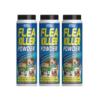 3 x PestShield Flea Killer Powder Crawling Insect Killer Indoor & Outdoor 200g Each by Pestshield