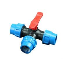 Vogueing Tool Compression Tee Fitting, 1PC Water Compression Fitting Water Pipe Tee for Gardening, Agricultural Irrgation/25mm