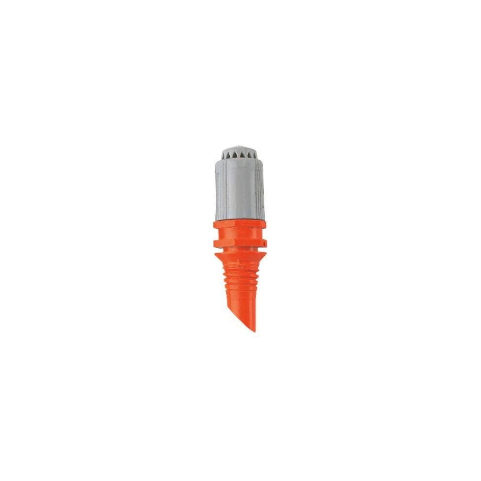 Gardena 360º Spray Nozzle, 5 Units - Metal, & - Micro Drip System, Adjustable Range & Watering Angle, Portable Grey/Orange