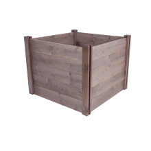 Suttons Modular Wooden Square Compost Bin, 91 x 91 x 68cm, 573 litre capacity, easy to assemble, made from sustainable wood, ideal