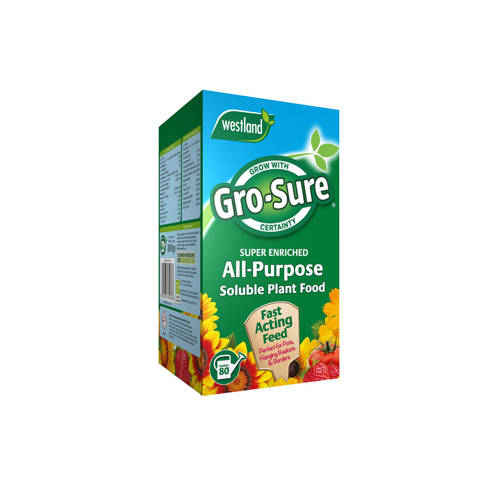 Gro-Sure All Purpose Soluble Plant Food, 800 G 85200647