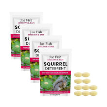 (4PCS) 1-5x Squirrel Repellent Outdoor, Chipmunk Repellent, Squirrel Repellent for Garden & Yard, Attic Squirrel Deterrent, Keep Chipmunk Away