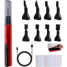 Hubschleifer, elektrischer Schleifstift mit USB-Schnellladefunktion, Mini-Stiftschleifer mit 8 Schleifköpfen