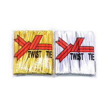 YQ 2 Packs of 1400 Pieces Twist Ties,Foil Ties Metallic Twist Ties for Baking,Party,Candy,Gift Bags(Siver and Gold)