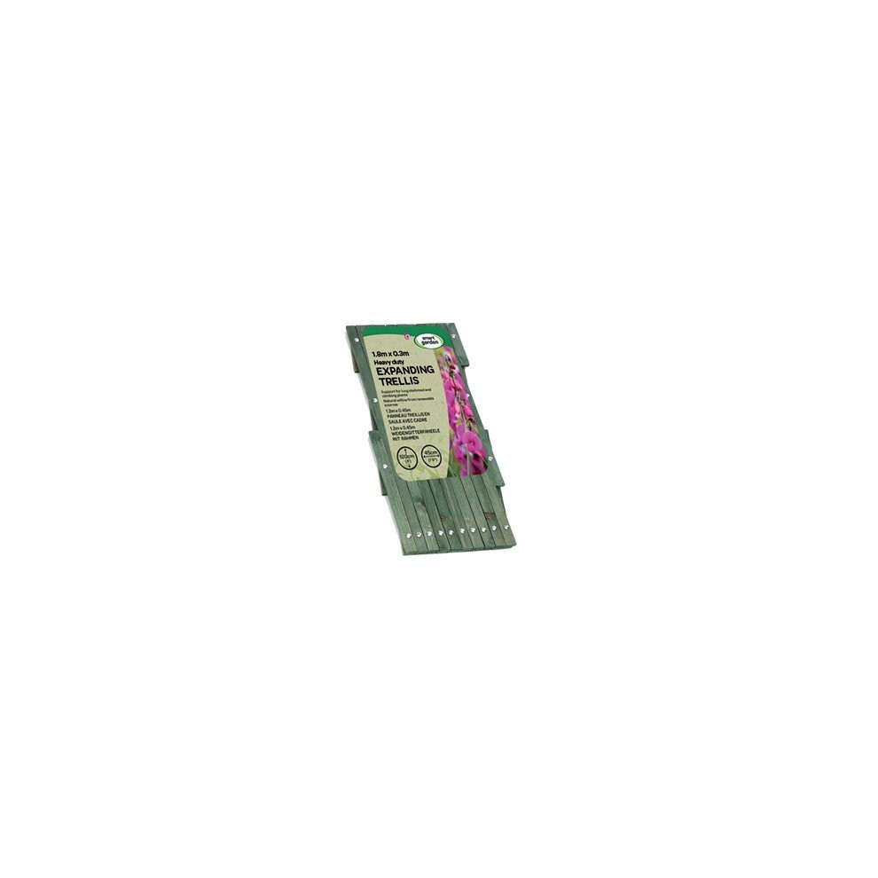 Smart Garden Heavy Duty Expanding Trellis - 1.8M X 0.3M Green