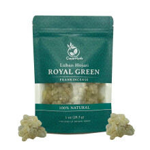 Oman Herbs Royal Green Frankincense Hojari from Oman Boswellia Sacra | Pure (1oz)
