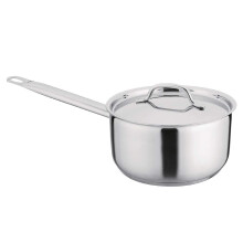 Nisbets Essentials Stainless Steel Saucepan with Lid 20cm, 3Ltr - All Hobs Including Induction, Dishwasher and Oven Safe DF671