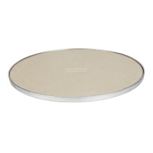 Cadac Cordierite Pizza Stone Pro 40, Round, Beige - For Electric Ovens, Charcoal Kettles And Gas Barbecues, 33 cm, 300C, Hand Was