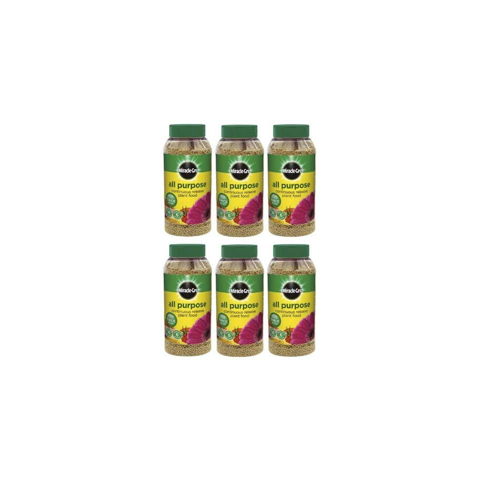 Miracle-Gro 12 X Slow Continuous Release All Purpose Plant Food, 1Kg Shaker Jar