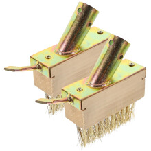 2PCS Weeding Brush for Cleaning Patios Block Paving and Driveway Patio Remover Tool with Angled Wire Bristles to Remove Weeds Moss
